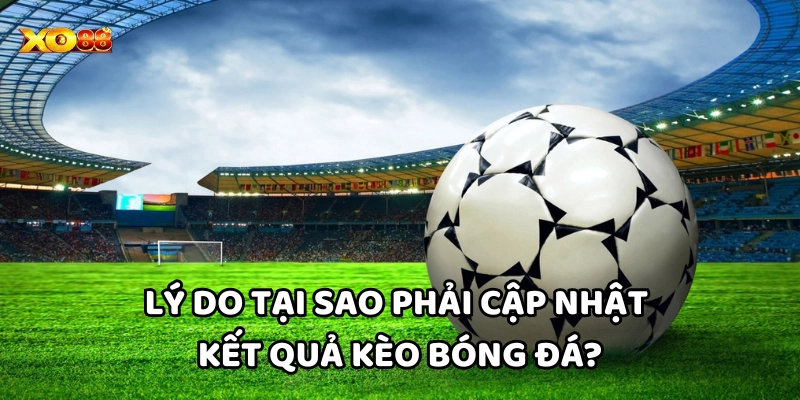 Lý do phải cập nhật Kết Quả Kèo Bóng Đá